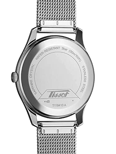 Tissot Unisex-Adult Heritage Visodate 316L Stainless Steel Case Swiss Quartz Watch, Grey, Stainless Steel, 20 (T1184101105700) #TOP1