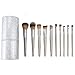 Produktbild 10Pcs / Konische Griff Make-up-Pinsel-Set Shimmer Puderpinsel Foundation Lidschatten Blush Brush Kit Star Silver Make-up Pinsel Eimer (Handle Color : With Makeup Bucket)