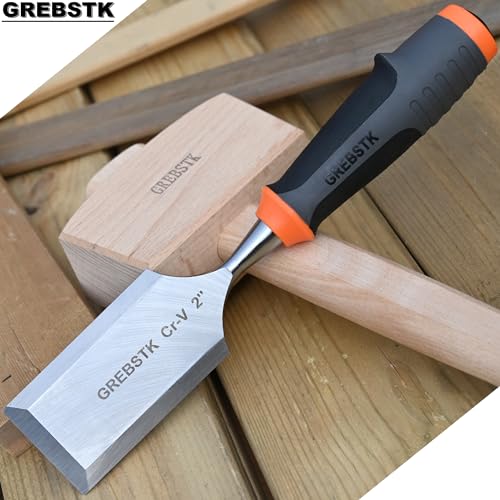 GREBSTK Wooden Mallet Manual Ice Hammer Mallet Beech Solid Carpenter Woodworking Tool 12IN - Image 8