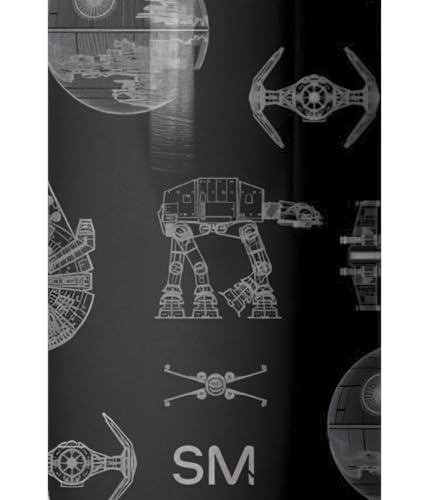 Image of Simple Modern Star Wars Kids Water Bottle with Straw Lid | 18oz Insulated Stainless Steel Kids Tumbler & Spill Proof Toddler Cup for School, Girls, Boys | Summit | Vehicle Schematics