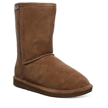 BEARPAW Bota de neve feminina Eva Short, Nogueira, 11 (M) US
