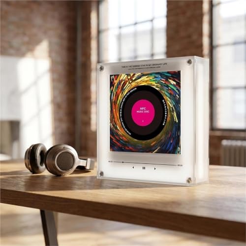 Imanes de nevera retro con música vinilo programable NFC 128MB 10 uds 8