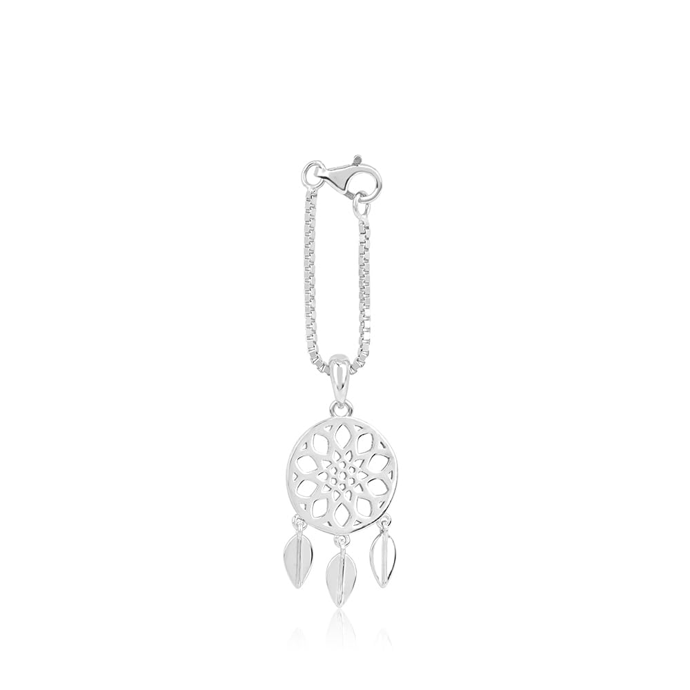 Dream Catcher Charm | Watch Charm Jewellery | Phone Cover Jewellery | Silver Jewellery | Accessorries for Women & Girls | Certificate of Authenticity and 925 Hallmark