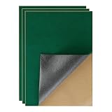 YaoHui 3-Pack Self-Adhesive Felt Sheets, Peel & Stick, A4 Size (8.3' x 11.8', Green)