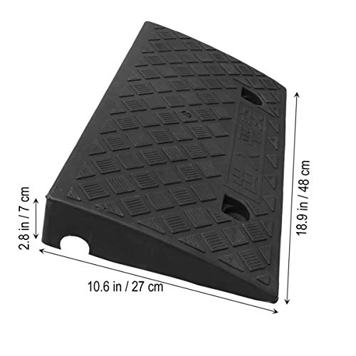 Angoily Curb Ramps For Driveway Hard Plastic Ramps For Low Cars Heavy Duty Threshold Ramp For Car Truck Scooter Bike Motorcycle #TOP1