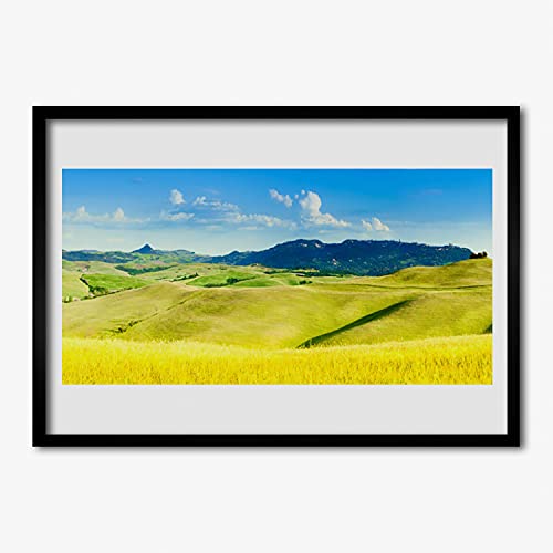 Affiche encadrée 70x50 cm paysage de montagne tulup cadre mdf salon