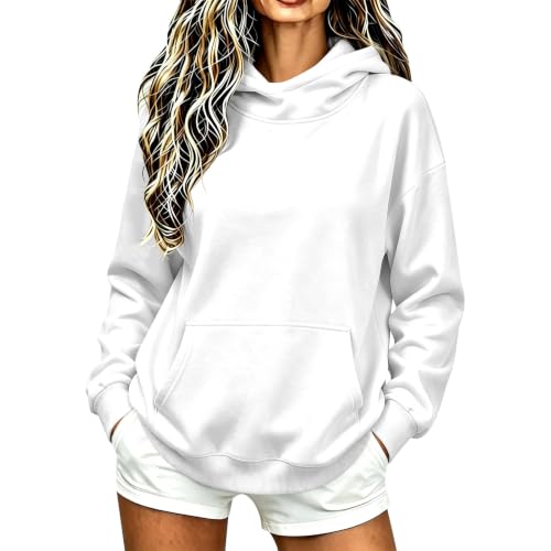 Funnel Neck Hoodie Women Oversized Mock Neck Sweatshirt Fall Outfits - image 7