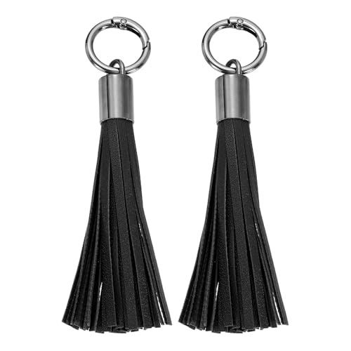 uxcell Leather Keychain Tassels - 2 Pack