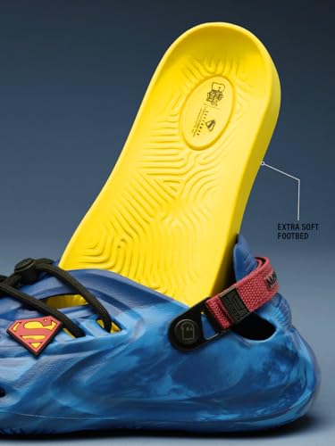 Image of The Souled Store Hydros: Men Clogs | Lightweight EVA Slip-on Sandals for Men with Adjustable Velcro Strap, Removable Laces & Detachable Naruto Silicone Charms