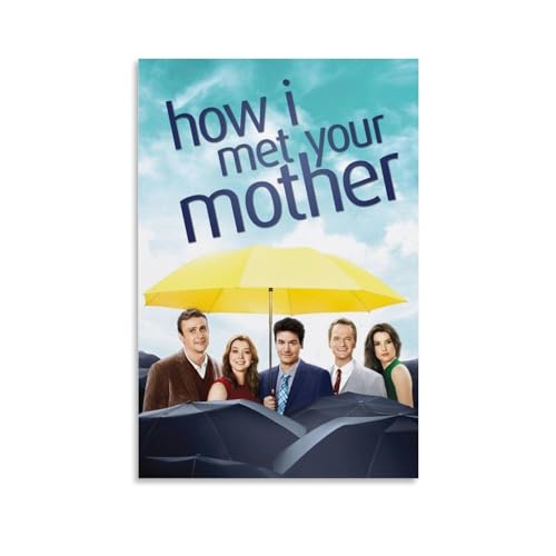 Poster de film How I Met Your Mother - Impression sur toile - Décoration murale pour salon, chambre à coucher - 20 x 30 cm - Style sans cadre