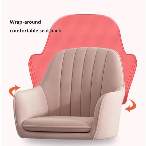 Chaise de bureau réglable pivotante contre le mal de dos pour espace informatique et coiffeuse