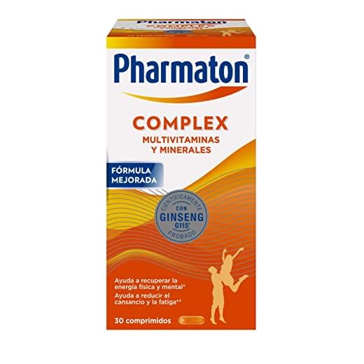 Pharmaton Complex - Multivitamínico con Ginseng G115-30 Comprimidos - Energía Física y Mental - Vitaminas para el cansancio