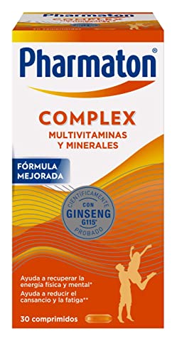 Pharmaton Complex - Multivitamínico con Ginseng G115-30 Comprimidos - Energía Física y Mental - Vitaminas para el cansancio
