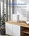 RENPHO Air Purifiers for Bedroom, HEPA Filter Air Purifiers with 22dB Quiet 4 Speed Control for Allergies, Pets, Smoke, Dust, Pollen, Small Air Cleaner for Home Office Living Room Kitchen, White