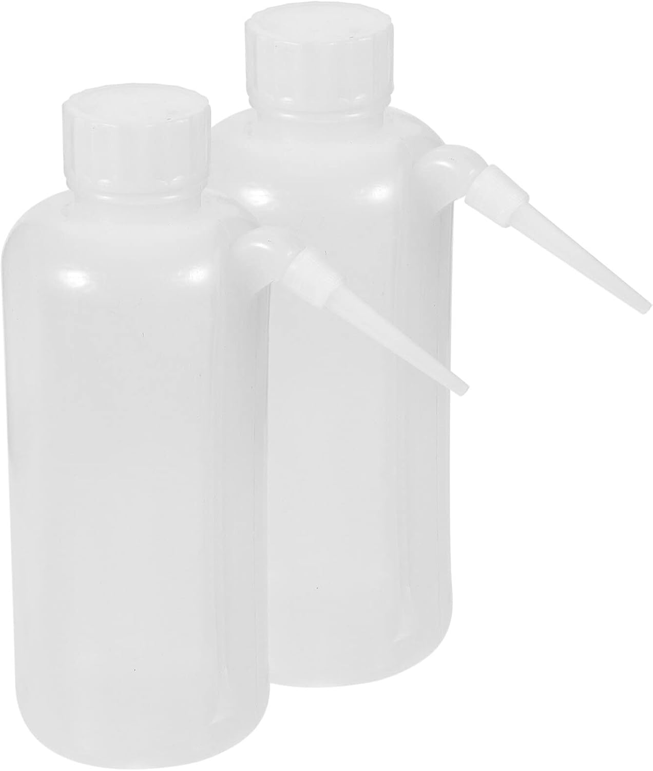 Yardwe 2pcs Side Mouth Watering Bottles Leak Squeeze Containers for Plants Cleaning and Household Use Transparent Design for Level Check
