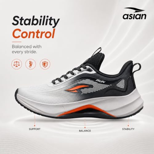 Image of ASIAN Quantum-13 Men's Lightweight Running Shoes | Breathable Sports Sneakers with Advanced Cushioning for Running, Training Athletic Sports Shoes for Daily Use