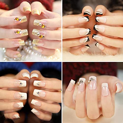 Conruich 500 Stück Falsche Nägel Künstliche Nägel Acryl Fake Nägel 10 Größen mit Nagelfeile 100/180 Nagelknipser… – Bild 5