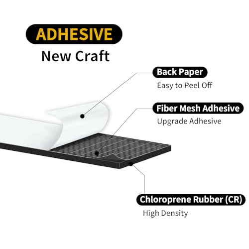 Image of Foam Tape,Weather Stripping,High Density CR,Soundproof,2 in x 1 /8 in x 15Ft | Weather Stripping Door Seal,Strong Adhesive, Weatherproof, Reduce Noise,Foam Insulation Tape for Doors and Windows,Black