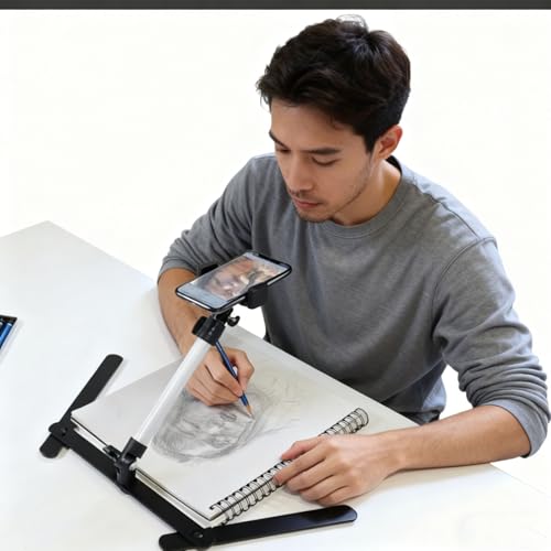 Trípode para teléfono Rcniso ajustable y soporte webcam para escritorio 3