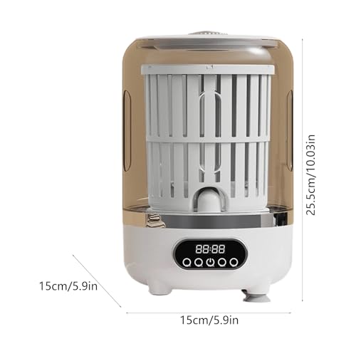 Machine à laver portable 3L petit linge vêtements de bébé sous-vêtement - 5