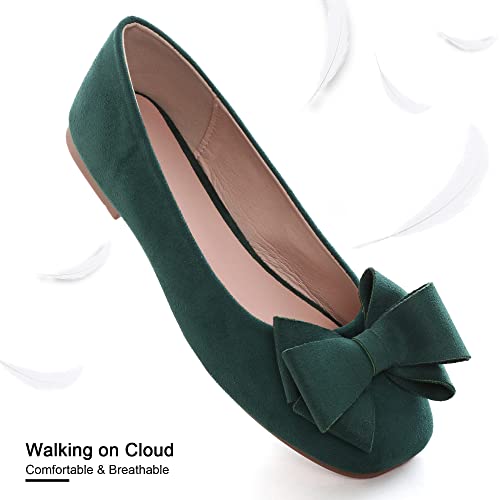 Image of Dear Time Women's Flats Shoes Bowknot Dressy Ballets Loafers Wedding Business Casual Walking Shoes