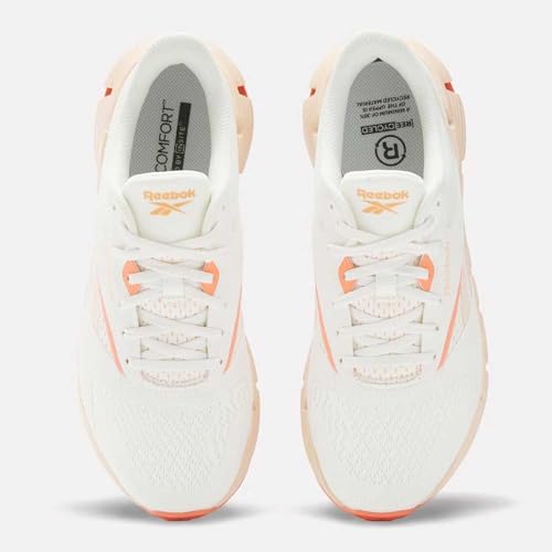 Reebok Women Zig DYNAMICA 5, Off White, 8.5