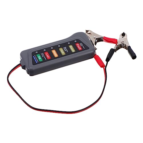HORIALENCE Tester Batteria per Auto e Misuratore Carica Alternatore con Display Digitale LED Facile da Usare e Sicuro per Stato Batteria e Alternatore
