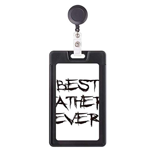 Porte-badge rétractable Dad solide avec enrouleur automatique pour cartes de bureau