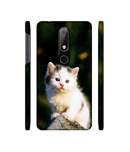 Image of Back Cover for Nokia 6.1 Plus (Plastic Multicolor)