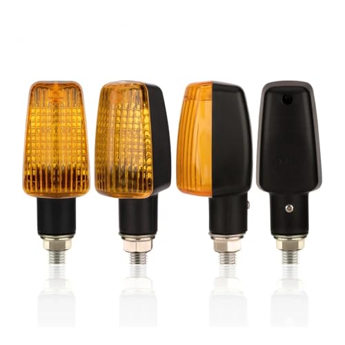 Indicateur Clignotant Moto Universel Ambre 12V pour Remplacement Feu Orange