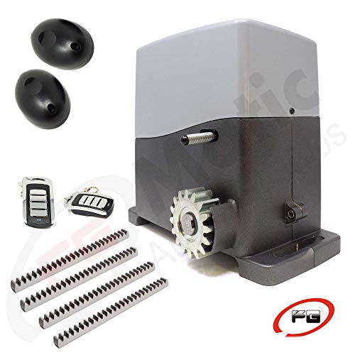 Kit motor puerta corredera, modelo VDS AG FUTURE 1600 Kg, incluye motor, 2 mandos, placa de control, 4 metros de cremallera ACERO, fotocélula y manuales de instalación.