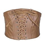 Photo Gallery tenorbass cintura corsetto donna, cintura corsetto in pelle larga, cintura corsetto allacciata medievale, cintura vita elastica, corsetto steampunk retrò, marrone Photo Gallery tenorbass cintura corsetto donna, cintura corsetto in pelle larga, cintura corsetto allacciata medievale, cintura vita elastica, corsetto steampunk retrò, marrone