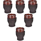 Beaupretty 6 Stk Moxibustionsglas-schabeschale Entfernung Bausatz Körper Stöcke Haut Entferner Wachsen Schmelzen Creme Maschine Wickelt Pflege Diva Streifen Body Lotion Wärmer Brown Keramik