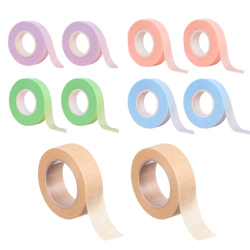 Zonoori 10 rollos de cinta de microporos de 1,25 cm x 9,1 m, transpirable