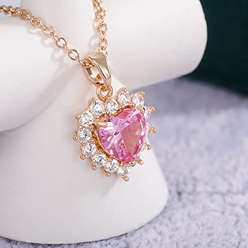 Bijoux améthyste d'exception : collier chaîne et pendentif cœur de haute précision - 5