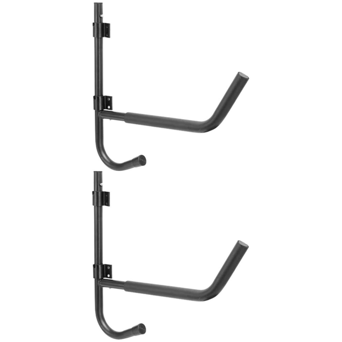 Ciieeo 2 Set Porta Kayak Pieghevole da Parete per Canoa, Nero, Ferro