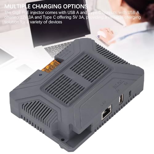 GigE PoE Injector 200W Output High Power Boost USB Type C para Gen 3 Rectangular Satellite miniatura 4
