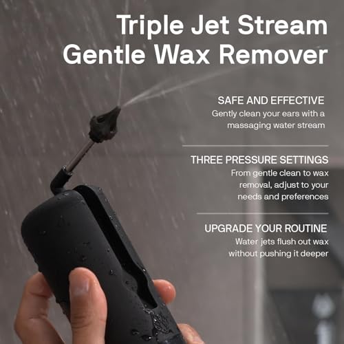 image for Wush Pro By Black Wolf- Deluxe Water Powered Ear Cleaner- Safe & Effec