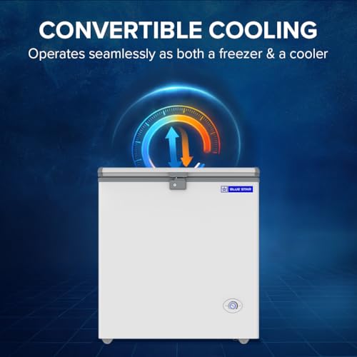 Image of Blue Star CF4-180NEYW Single Door Deep Freezer (161 Liter, White, 4-star)