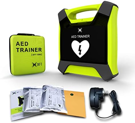 AED Trainer, XFT Professional AED Training Kit CPR Training Equipment Training Device Automatic External Defibrillator Simulator, for First Aid Trainee Beginner(XFT-120G)