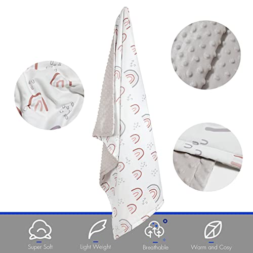 Soarwg Kids Baby Blankets Unisex Newborn Thick, Super Soft Comfy Rainbow Blankets, For Toddler Baby Nursery Bed Blanket Stroller Crib Shower Gifts, Standard 100 By Oeko-Tex, 30 X 40 Inch. #TOP3