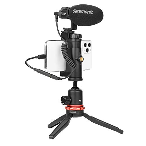 Image of Saramonic SR-C2002 | Female 3.5mm TRRS to Lightning Audio Adapter Cable for Mic & Audio in & Headphone Out from iPhones & iPads