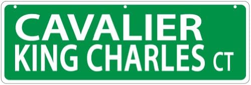 Imagine This Cavalier King Charles Lover Bundle – I Love My Breed Bone Magnet, Cavalier King Charles Street Sign & Spoiled! Wood Sign, 3-Piece Car & Home Décor Gift Set image 5