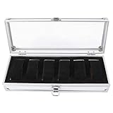 Das obere transparente Acryl-Sichtfenster kann Ihnen helfen, Ihre Uhr leicht zu finden, ohne die Schachtel zu öffnen, und der Metallverschluss sorgt für ein sicheres Schließen der Schachtel