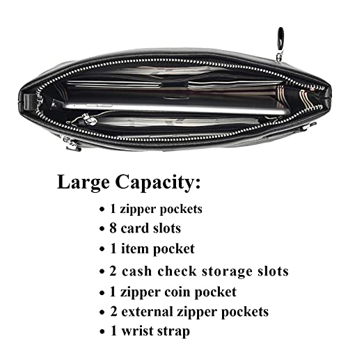 Genuine Leather Clutch Bag for Men Handbag Wrist Bag Business Large Purse Envelope Bag3