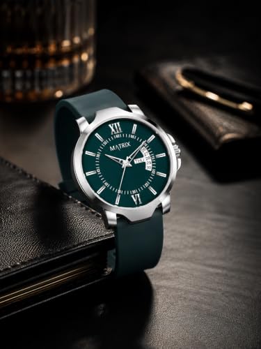 Matrix Antique 2.0 Green Silicone Watch Teal - Image 7