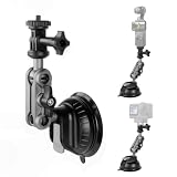 Walking Way Supporto per Fotocamera a Ventosa, Supporto Regolabile per Finestrino e Parabrezza dell'Auto per GoPro13/Max, DJI Osmo Action/Pocket/360, Insta360 X5, con Braccio Magico a Testa Sferica