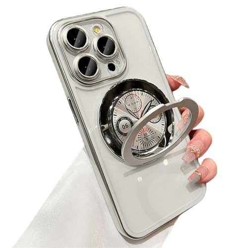 Coque iPhone 13 Pro argent résout le manque de support avec son cadran aimanté