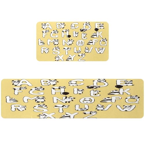 Alfombrillas de cocina para evitar resbalones con base absorbente lavable 2