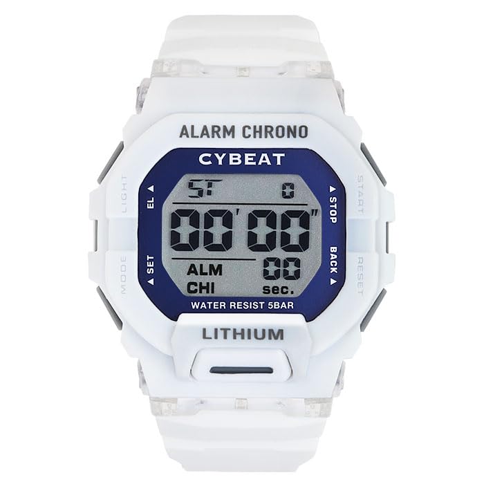 デジタル腕時計 Amazon | CYBEAT デジタル CD2C0010-W ホワイト | 腕時計